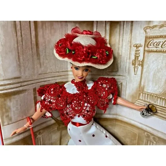 1996 Barbie Coca-Cola Fashion Classic Series Soda Fountain Sweetheart NIB#2